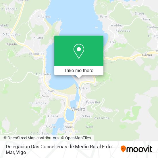 Delegación Das Consellerías de Medio Rural E do Mar map