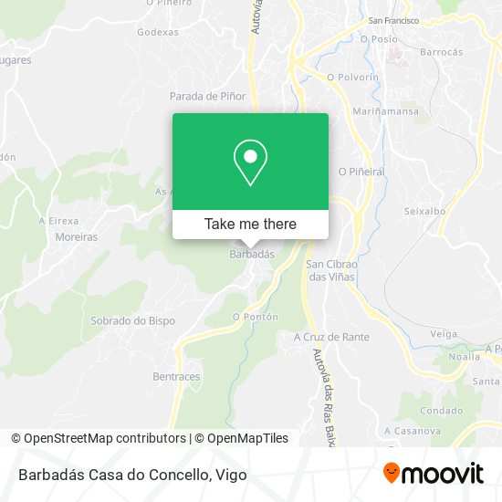 Barbadás Casa do Concello map