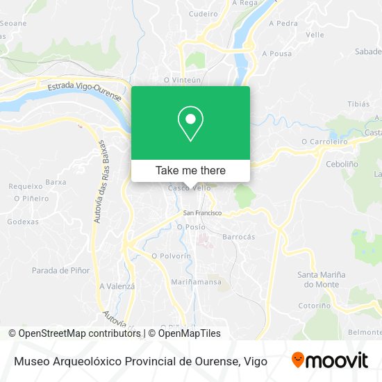 Museo Arqueolóxico Provincial de Ourense map