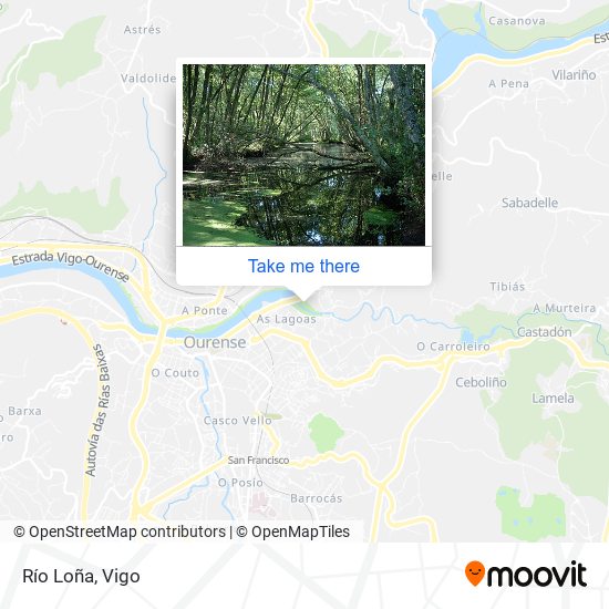 mapa Río Loña