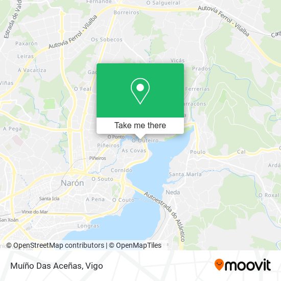 Muíño Das Aceñas map