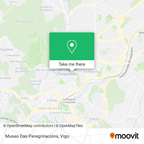 Museo Das Peregrinacións map