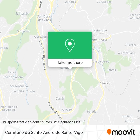 Cemiterio de Santo André de Rante map