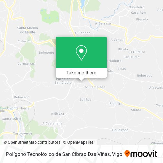 Polígono Tecnolóxico de San Cibrao Das Viñas map