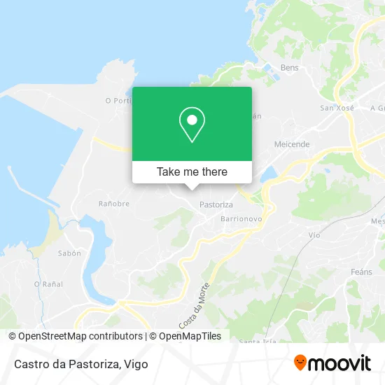 Castro da Pastoriza map