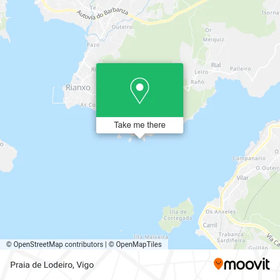 Praia de Lodeiro map