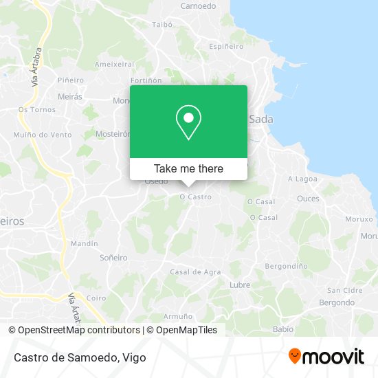 Castro de Samoedo map