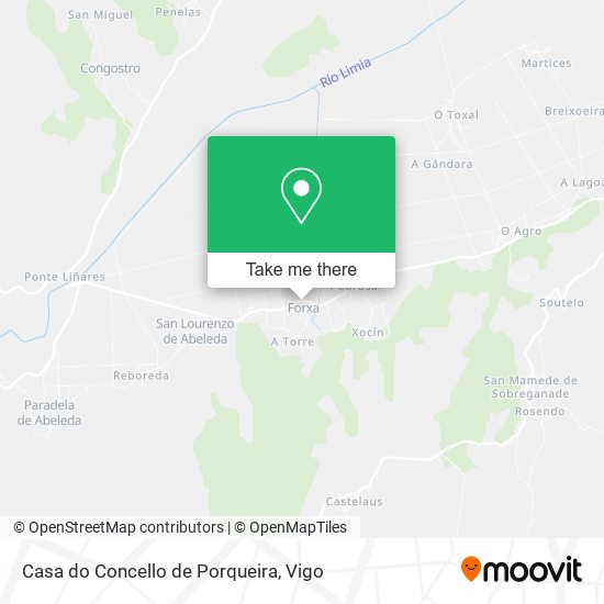 Casa do Concello de Porqueira map