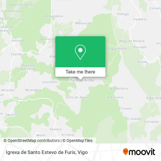 Igrexa de Santo Estevo de Furís map