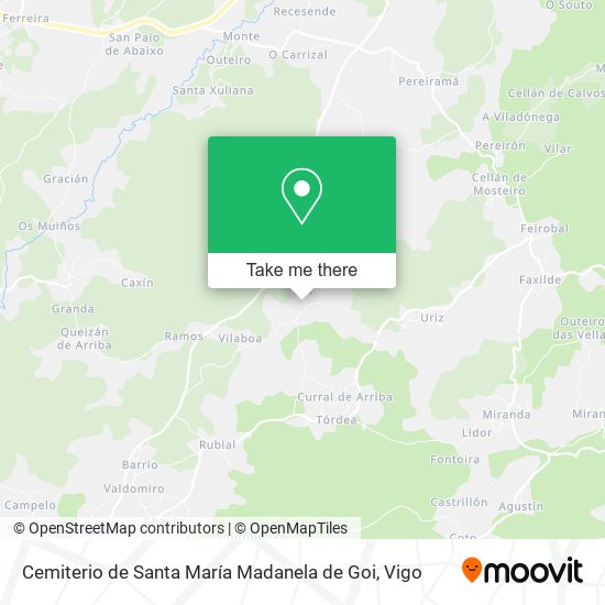 Cemiterio de Santa María Madanela de Goi map