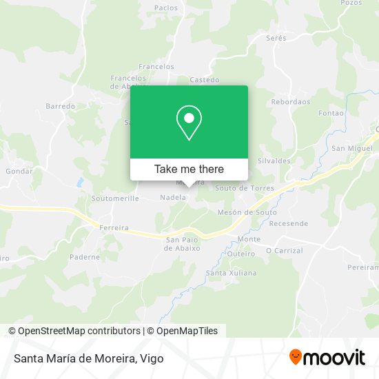 Santa María de Moreira map