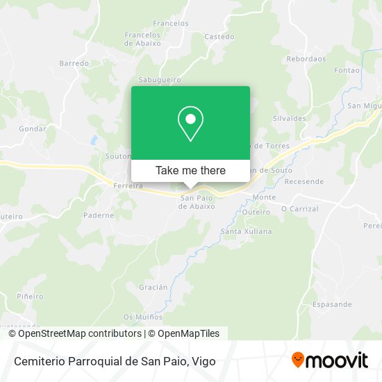 Cemiterio Parroquial de San Paio map