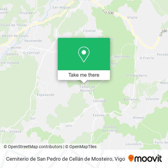 Cemiterio de San Pedro de Cellán de Mosteiro map