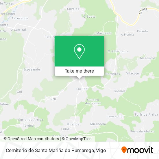 Cemiterio de Santa Mariña da Pumarega map