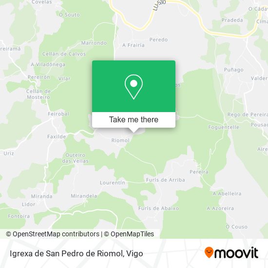 Igrexa de San Pedro de Riomol map