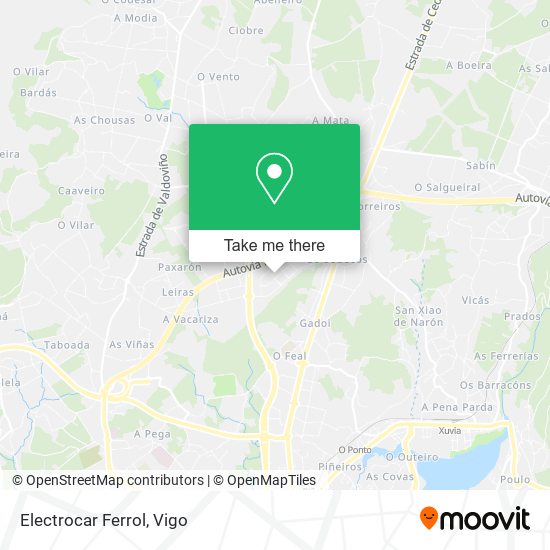 Electrocar Ferrol map