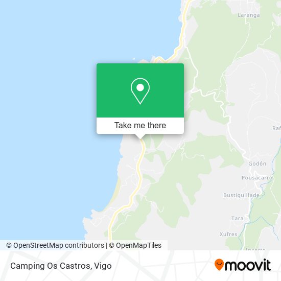 mapa Camping Os Castros