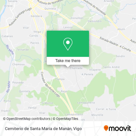 Cemiterio de Santa María de Manán map
