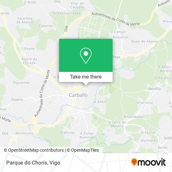 Parque do Chorís map