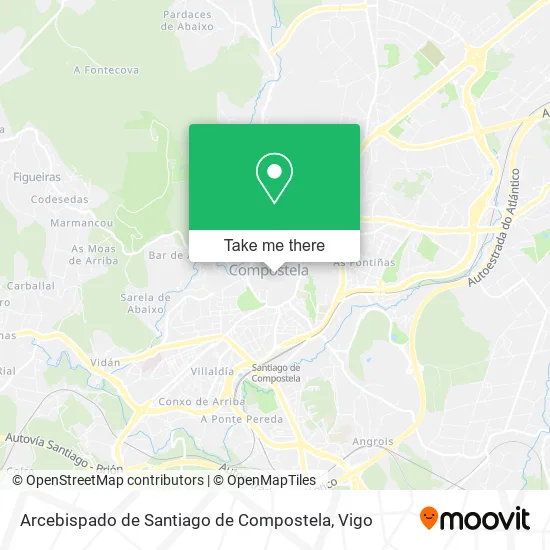 Arcebispado de Santiago de Compostela map