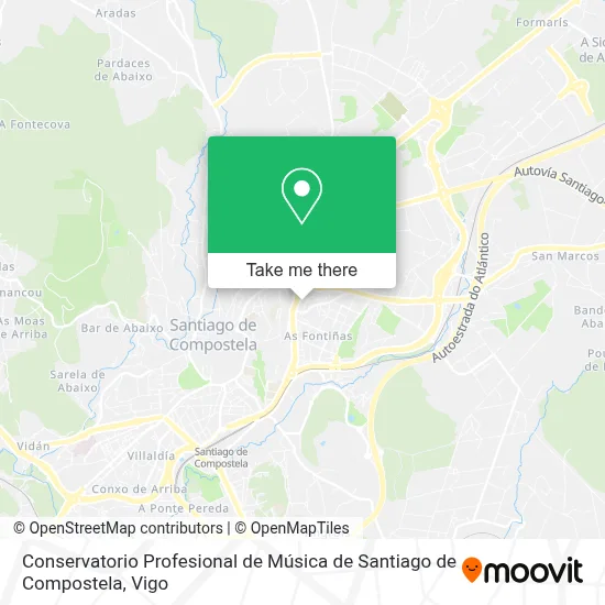 Conservatorio Profesional de Música de Santiago de Compostela map