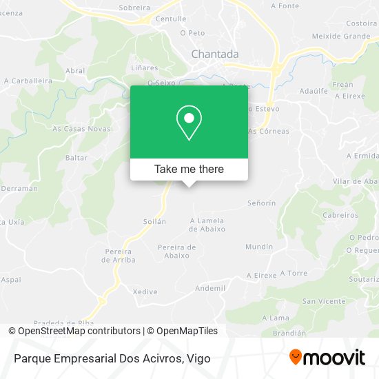 Parque Empresarial Dos Acivros map