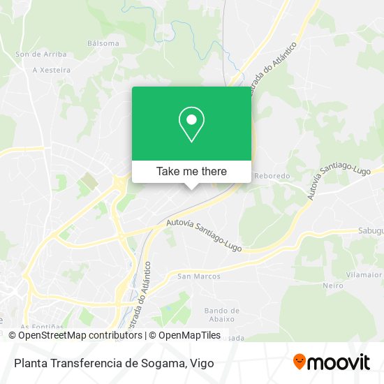 Planta Transferencia de Sogama map