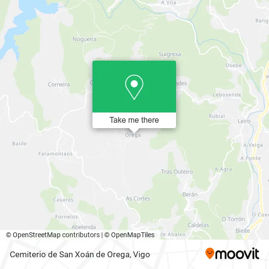 Cemiterio de San Xoán de Orega map