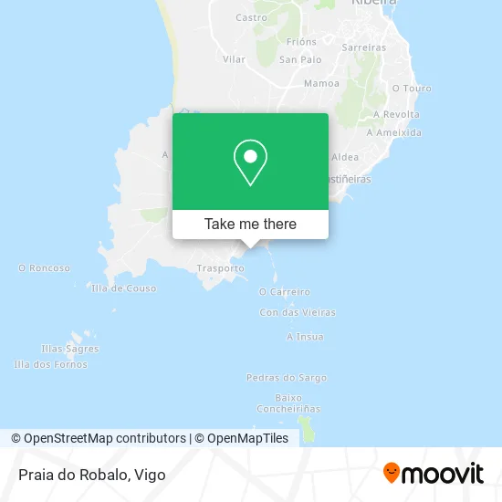 Praia do Robalo map