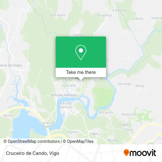 Cruceiro de Cando map