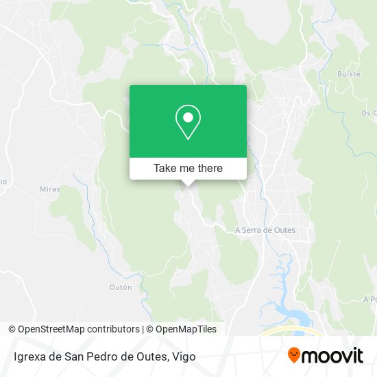 Igrexa de San Pedro de Outes map