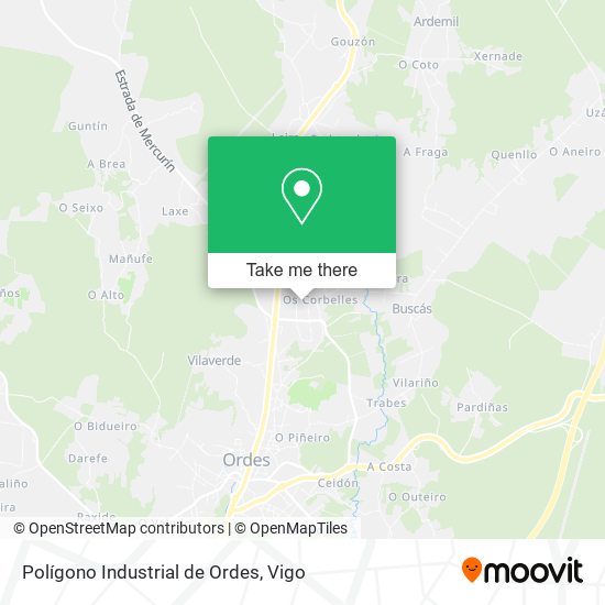 Polígono Industrial de Ordes map