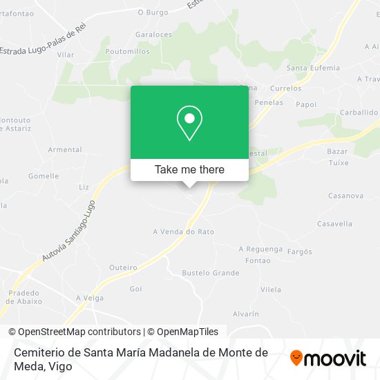 Cemiterio de Santa María Madanela de Monte de Meda map
