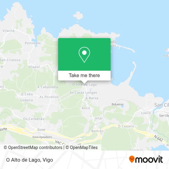 O Alto de Lago map