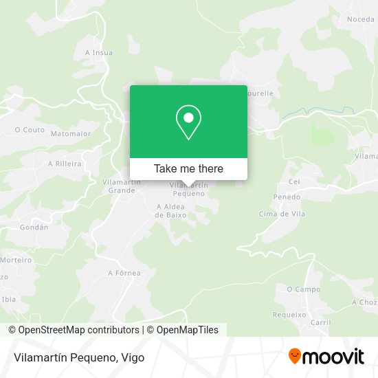 Vilamartín Pequeno map