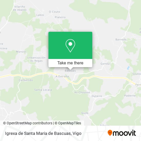 mapa Igrexa de Santa María de Bascuas