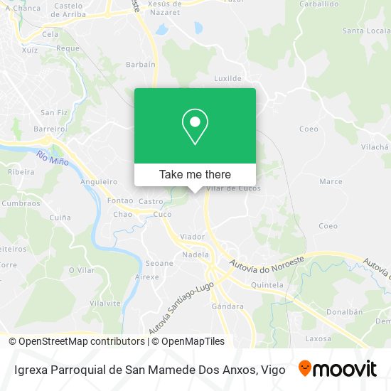 Igrexa Parroquial de San Mamede Dos Anxos map