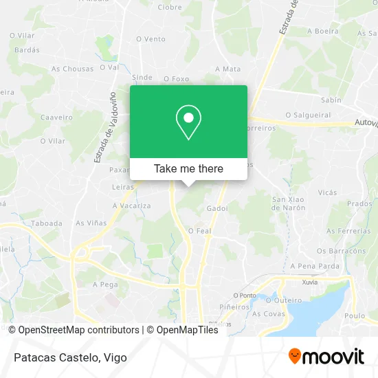 Patacas Castelo map