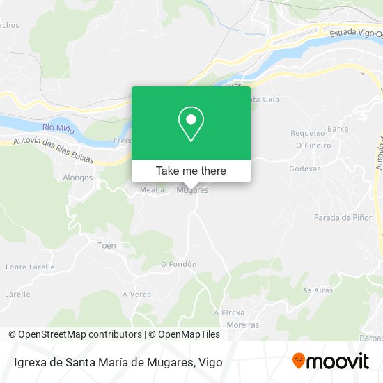 Igrexa de Santa María de Mugares map
