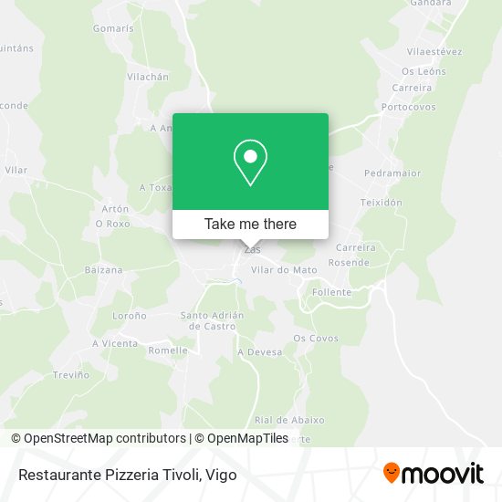 Restaurante Pizzeria Tivoli map