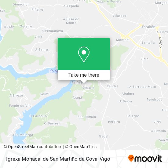 Igrexa Monacal de San Martiño da Cova map