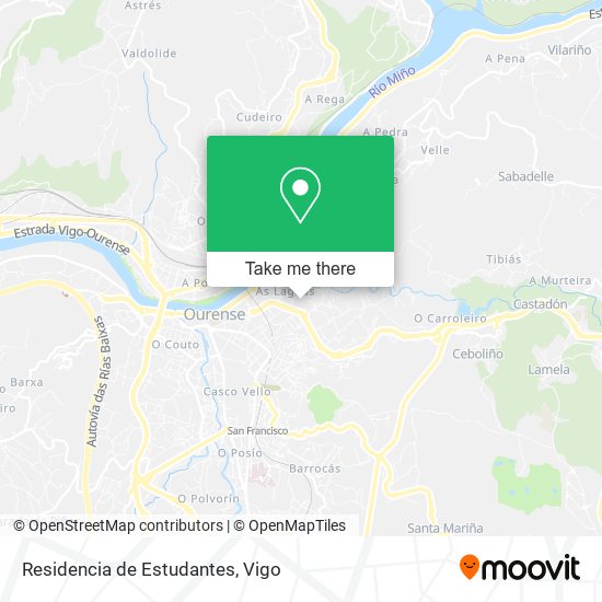 mapa Residencia de Estudantes