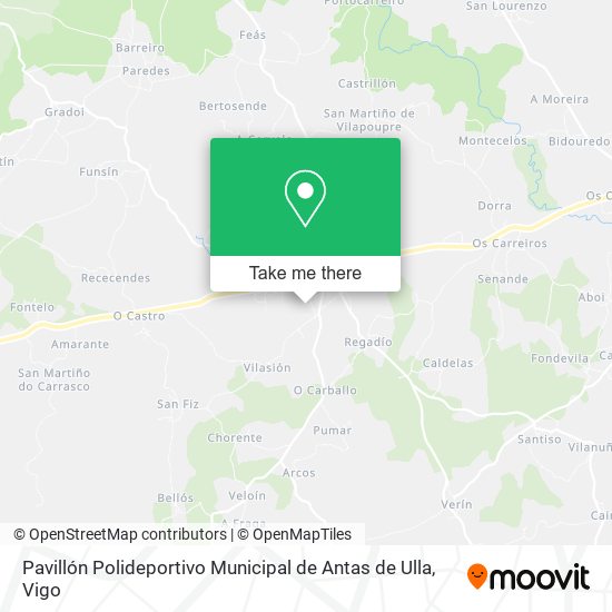 Pavillón Polideportivo Municipal de Antas de Ulla map