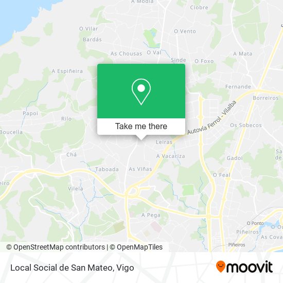 Local Social de San Mateo map