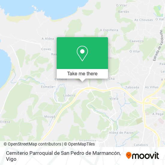 mapa Cemiterio Parroquial de San Pedro de Marmancón