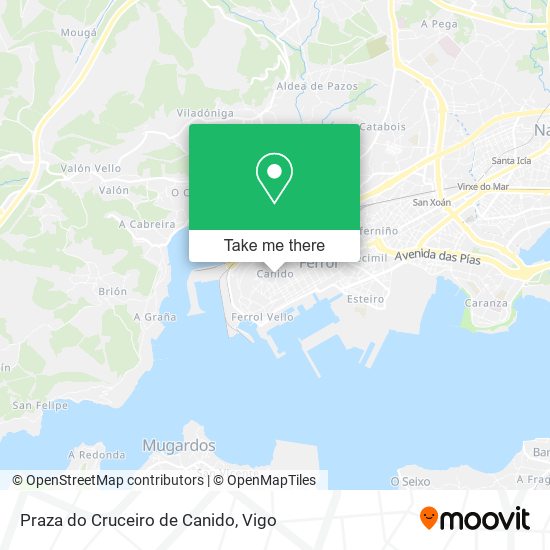 Praza do Cruceiro de Canido map