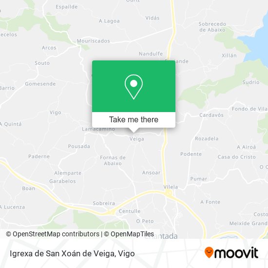 Igrexa de San Xoán de Veiga map