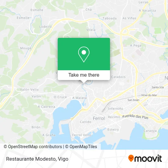 Restaurante Modesto map