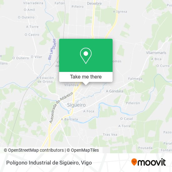 Polígono Industrial de Sigüeiro map