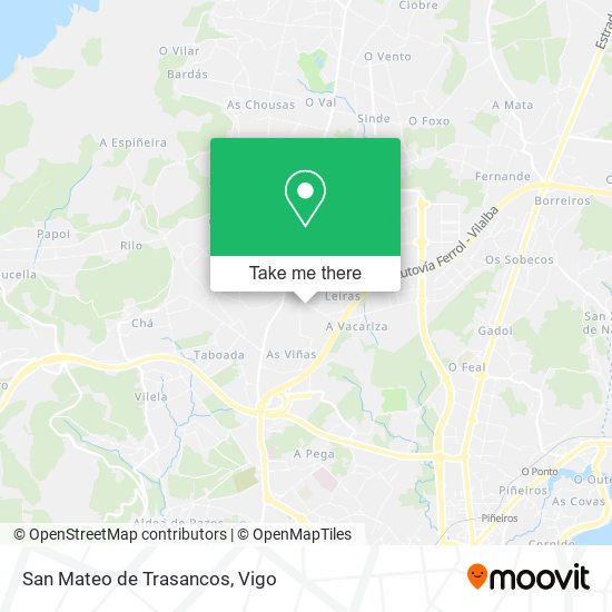 San Mateo de Trasancos map